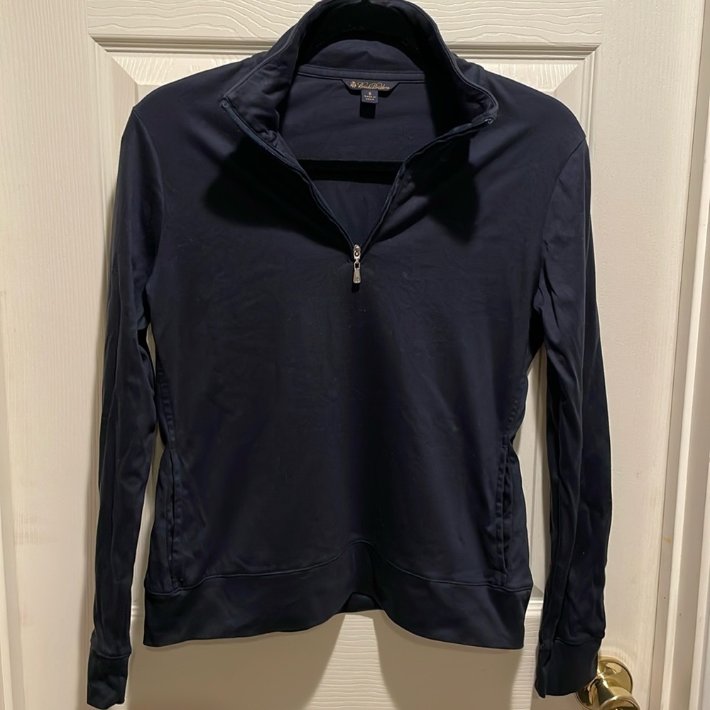 Brooks Brothers quarter zip navy lightweight sweatshirt